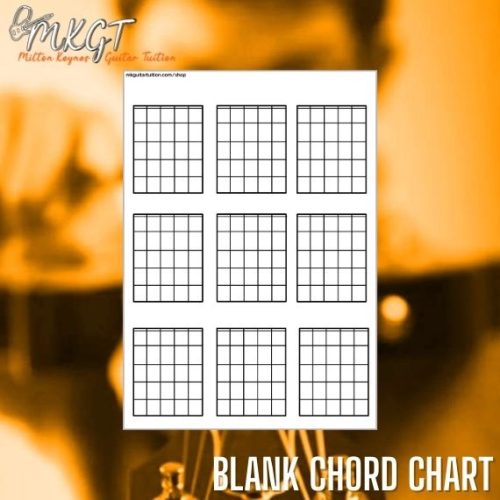 Blank chord chart for Beginner Guitar Players