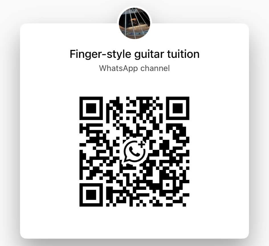 finger-style guitar tuition whatsapp channel
